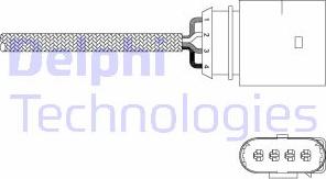 Delphi ES20338-12B1 - Lambda-sonda parts5.com