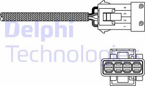 Delphi ES20230-12B1 - Lambda sensörü parts5.com