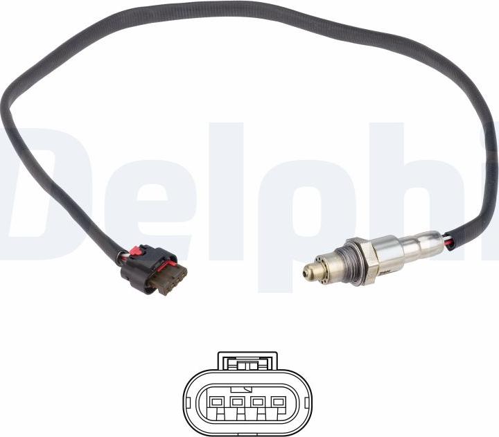 Delphi ES21411-12B1 - Sonda Lambda parts5.com