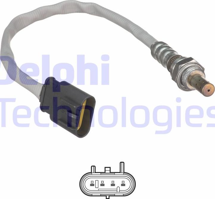 Delphi ES21058-12B1 - Αισθητήρας λάμδα parts5.com