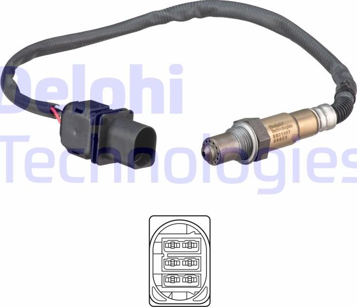 Delphi ES21067-12B1 - Lambdaszonda parts5.com