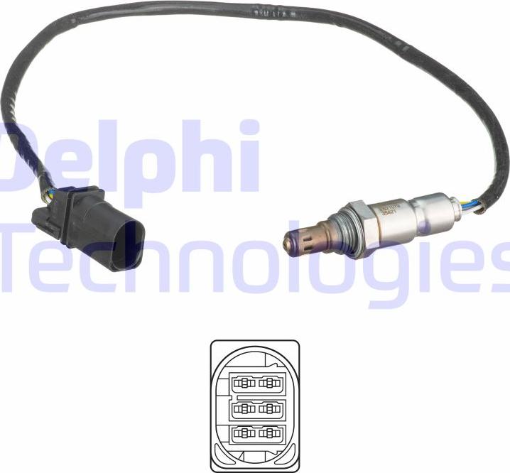 Delphi ES21079-12B1 - Sonda Lambda parts5.com