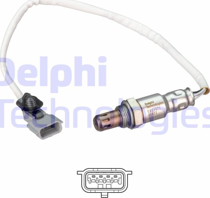 Delphi ES21071-12B1 - Lambda Sensor parts5.com