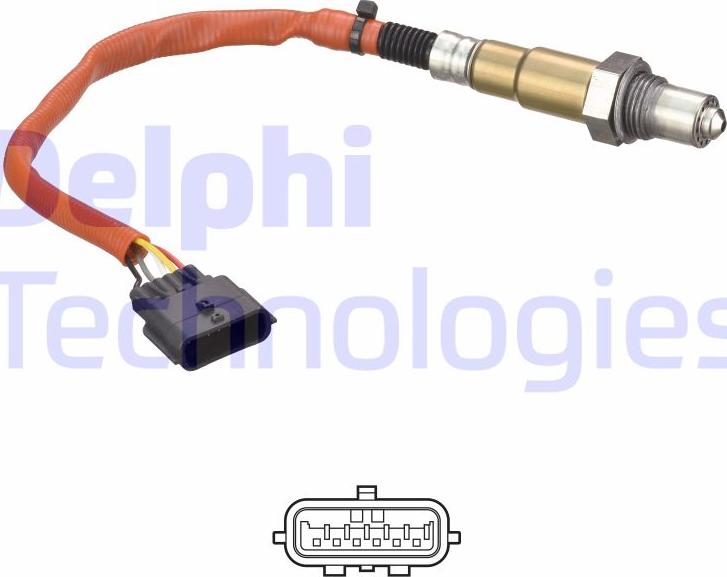 Delphi ES21077-12B1 - Lambda Sensor parts5.com