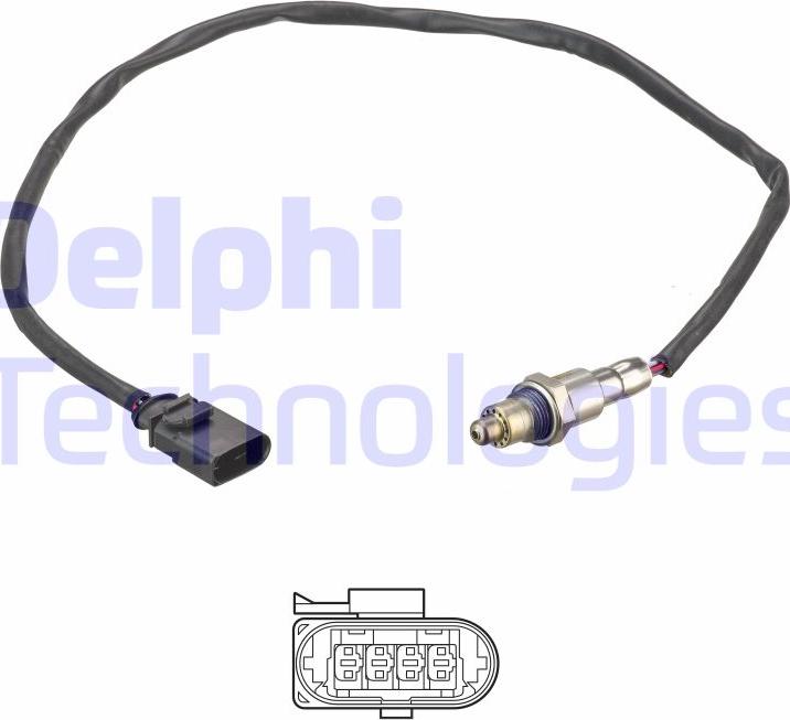 Delphi ES21192-12B1 - Ламбда-сонда parts5.com