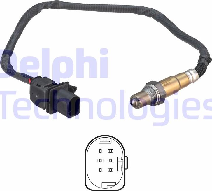 Delphi ES21197-12B1 - Sonda Lambda parts5.com