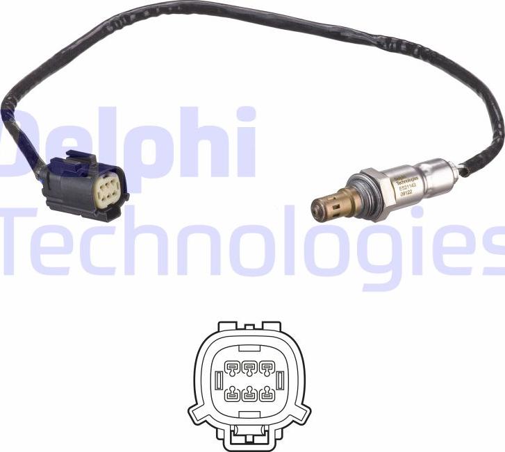 Delphi ES21143-12B1 - Lambda Sensor parts5.com