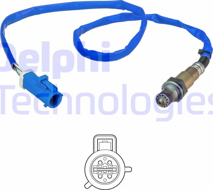 Delphi ES21152-12B1 - Lamda-sonda parts5.com