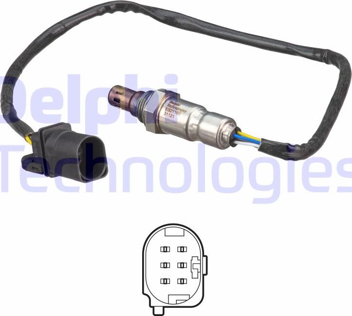 Delphi ES21160-12B1 - Lambda Sensor parts5.com