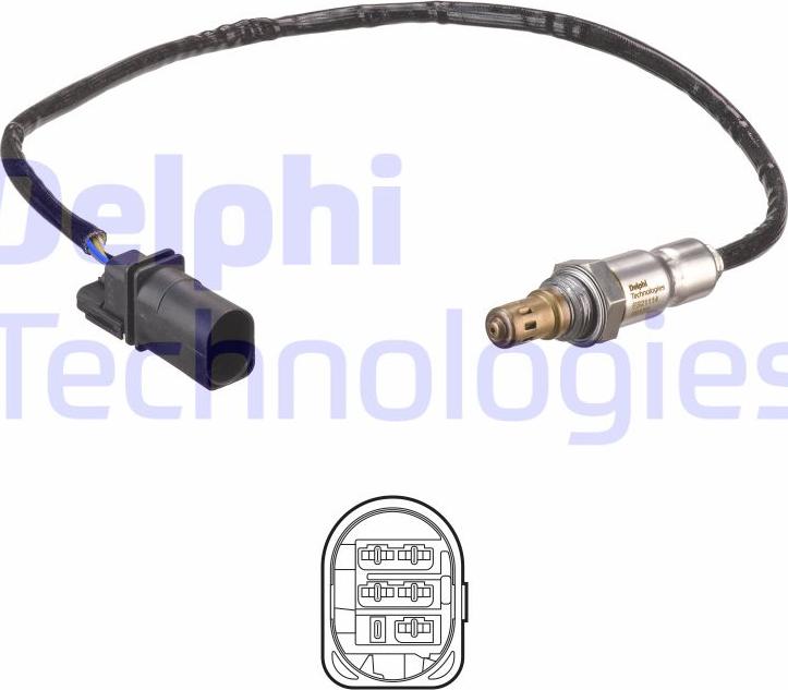 Delphi ES21114-12B1 - Sonda lambda parts5.com