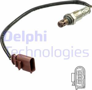 Delphi ES21187-12B1 - Ламбда-сонда parts5.com