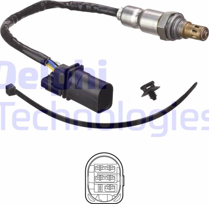 Delphi ES21175-12B1 - Sonda Lambda parts5.com