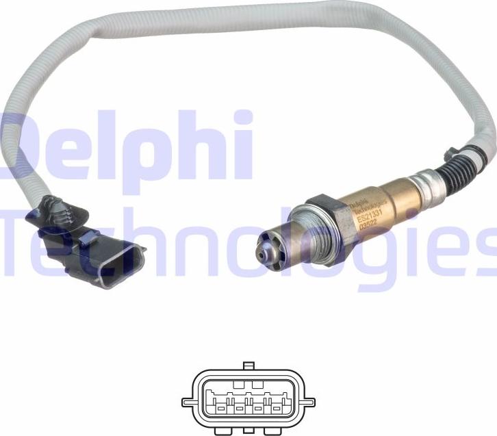 Delphi ES21331-12B1 - Lambda sonda parts5.com