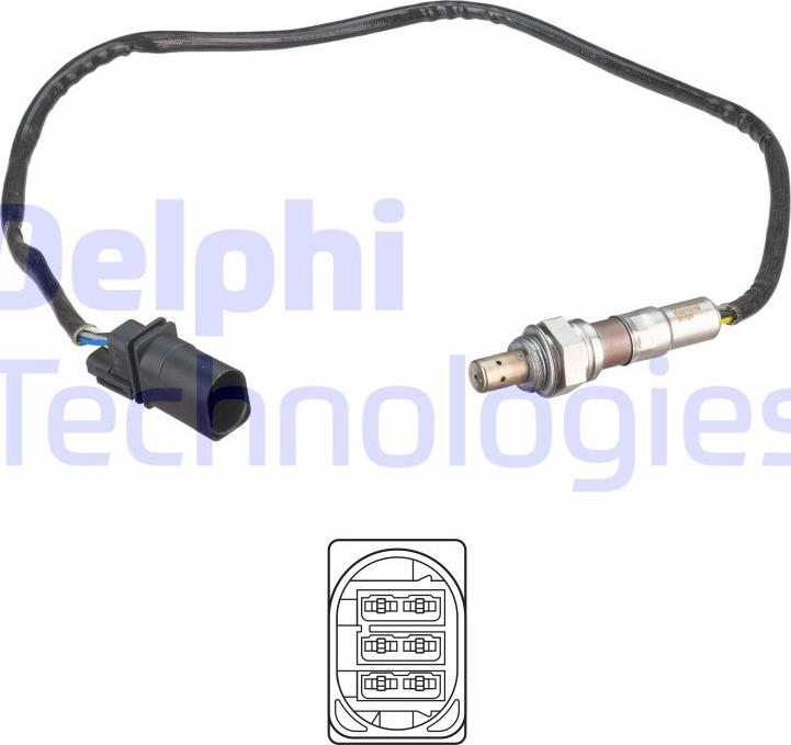 Delphi ES21219-12B1 - Sonda Lambda parts5.com