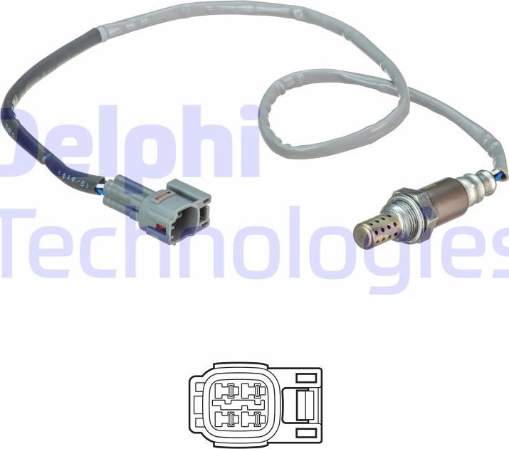 Delphi ES21233-12B1 - Ламбда-сонда parts5.com