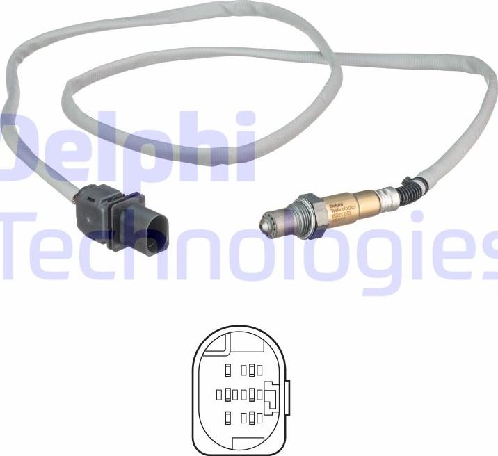 Delphi ES21275-12B1 - Lambda Sensor parts5.com