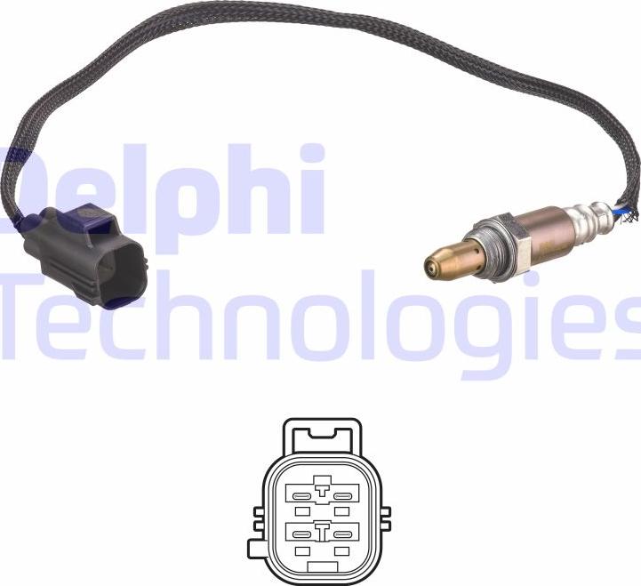 Delphi ES21271-12B1 - Ламбда-сонда parts5.com