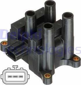 Delphi GN10832-12B1 - Bobina de inductie parts5.com