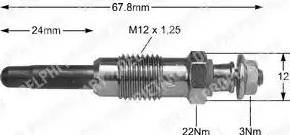 Delphi HDS347 - Свеча накаливания parts5.com