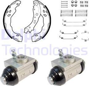 Delphi KP1146 - Set saboti frana parts5.com