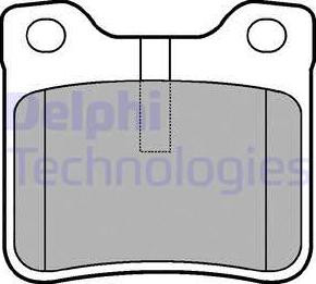 Delphi LP991 - Set placute frana,frana disc parts5.com