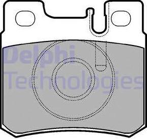 Delphi LP946 - Brake Pad Set, disc brake parts5.com