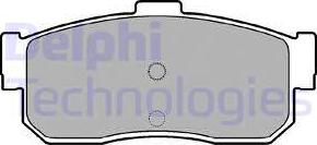 Delphi LP971 - Brake Pad Set, disc brake parts5.com