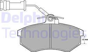 Delphi LP444 - Set placute frana,frana disc parts5.com