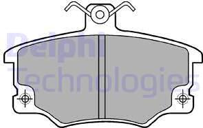 Delphi LP459 - Sada brzdových destiček, kotoučová brzda parts5.com