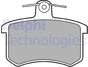 Delphi LP451 - Brake Pad Set, disc brake parts5.com