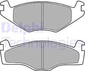 Delphi LP420 - Zestaw klocków hamulcowych, hamulce tarczowe parts5.com