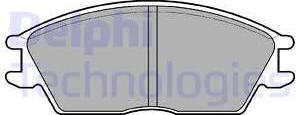 Delphi LP593 - Brake Pad Set, disc brake parts5.com