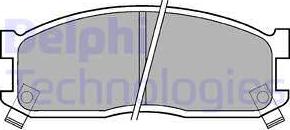 Delphi LP530 - Brake Pad Set, disc brake parts5.com