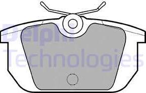 Delphi LP522 - Brake Pad Set, disc brake parts5.com