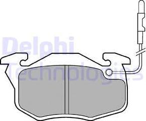 Delphi LP696 - Fékbetétkészlet, tárcsafék parts5.com