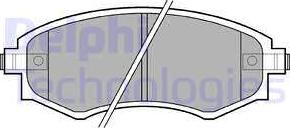 Delphi LP606 - Brake Pad Set, disc brake parts5.com