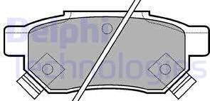 Delphi LP625 - Σετ τακάκια, δισκόφρενα parts5.com