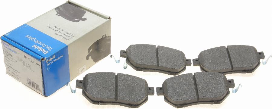 Delphi LP1986 - Brake Pad Set, disc brake parts5.com