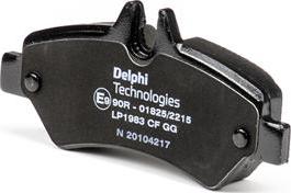 Delphi LP1983 - Brake Pad Set, disc brake parts5.com