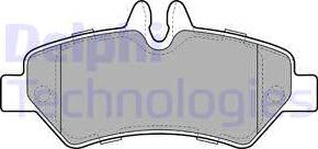 Delphi LP1983 - Brake Pad Set, disc brake parts5.com