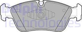 Delphi LP1925 - Σετ τακάκια, δισκόφρενα parts5.com