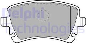 Delphi LP1920 - Brake Pad Set, disc brake parts5.com