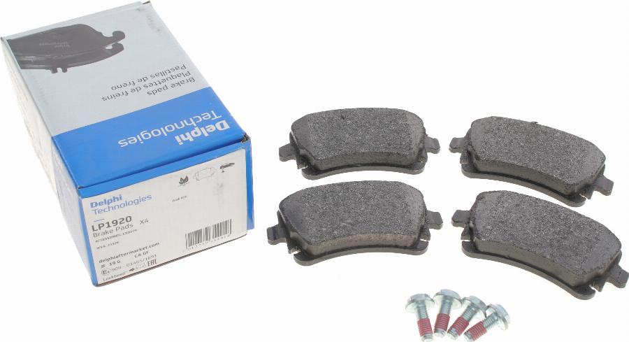 Delphi LP1920 - Brake Pad Set, disc brake parts5.com