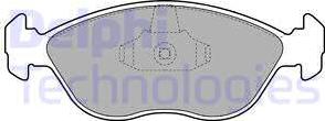 Delphi LP1443 - Brake Pad Set, disc brake parts5.com