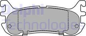 Delphi LP1452 - Set placute frana,frana disc parts5.com