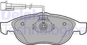 Delphi LP1404 - Brake Pad Set, disc brake parts5.com