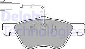 Delphi LP1408 - Brake Pad Set, disc brake parts5.com