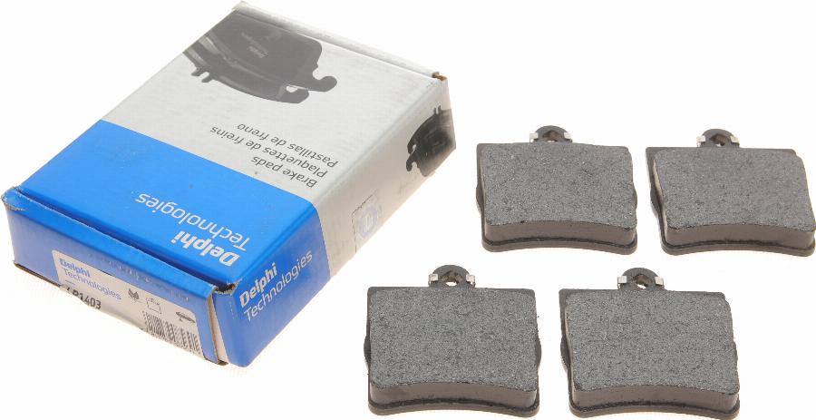 Delphi LP1403 - Brake Pad Set, disc brake parts5.com