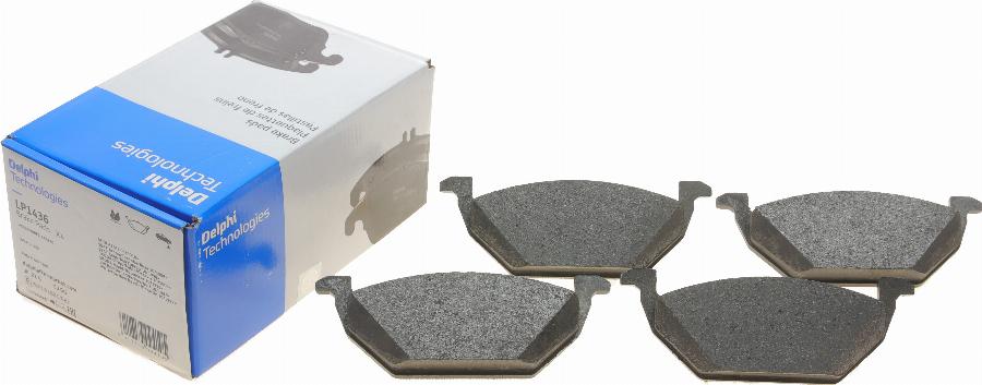 Delphi LP1436 - Brake Pad Set, disc brake parts5.com