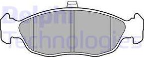 Delphi LP1597 - Brake Pad Set, disc brake parts5.com